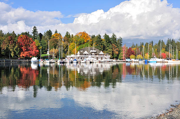 Colorful Stanley Park in the fall