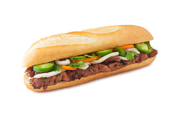 istock Classic Vietnamese bbq pork banh mi sandwich 483543712