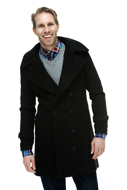 istock Casual man in pea coat 483543734