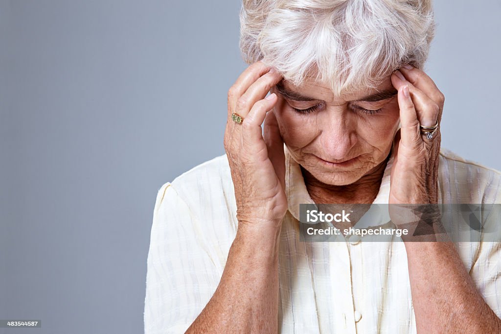 Invecchiamento unhealthily - Foto stock royalty-free di 70-79 anni
