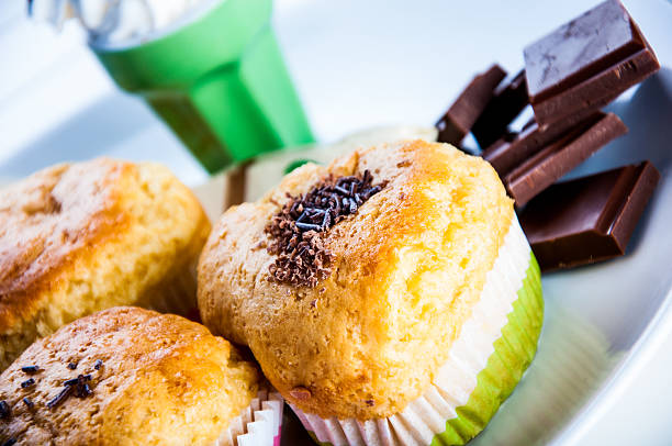 Sweet delights on the saturated background