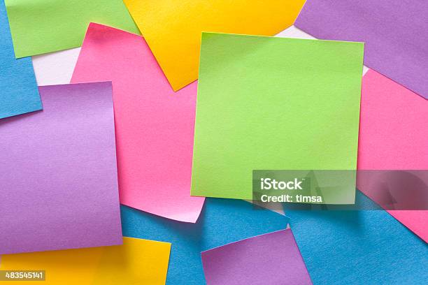 Sticky Noteretro - Fotografie stock e altre immagini di Biglietto adesivo - Biglietto adesivo, Appiccicoso, Blocco per appunti