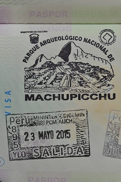 Machu Picchu Peru Visa Stamp