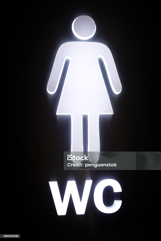 wc woman sign 2015 Stock Photo