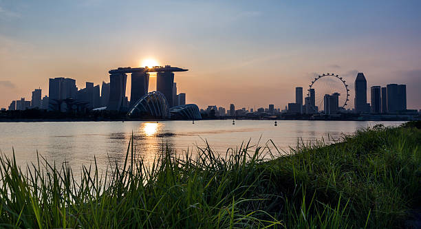 istock Singapore City Skyline at Sunset 483549600