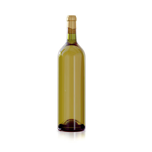 istock Bottle of wine on a white background 483552290