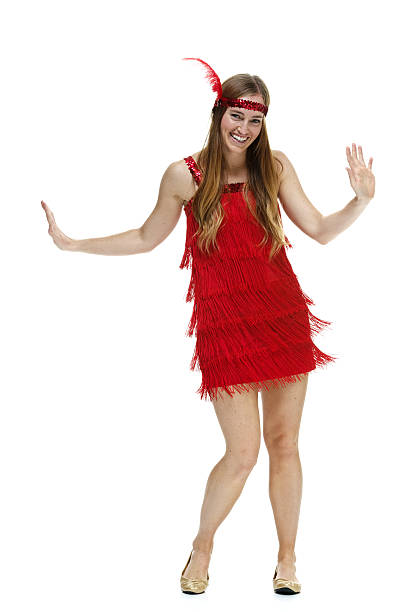 istock Woman in flapper dress 483557288