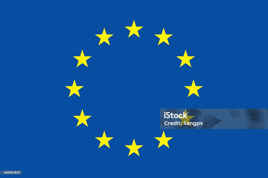 Bandeira da Europa - Vetor de Bandeira royalty-free