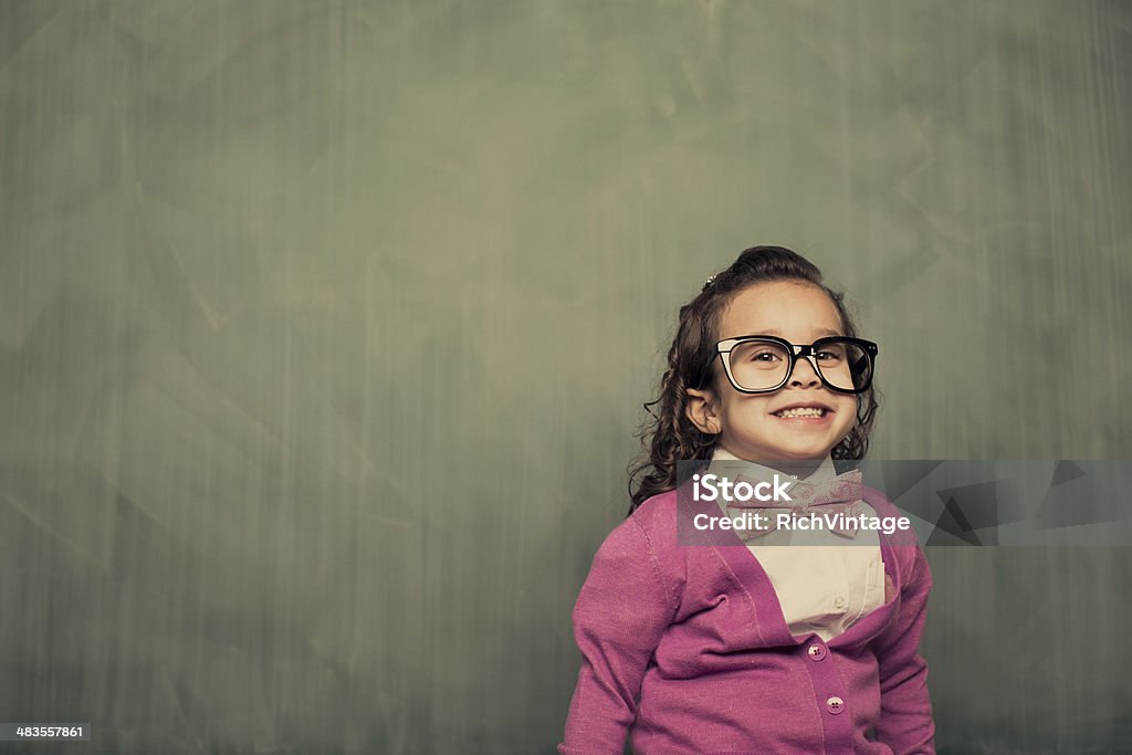 Smart Little Nerd - Foto stock royalty-free di 4-5 anni