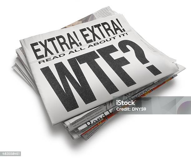 Wtf - Fotografie stock e altre immagini di Articolo - Articolo, Carattere tipografico, Composizione orizzontale