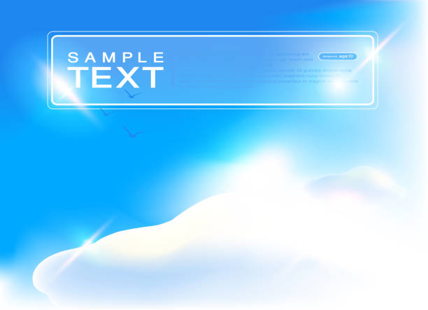 landscape. blue sky background. - meteorology elegance outdoors loving stock illustrations