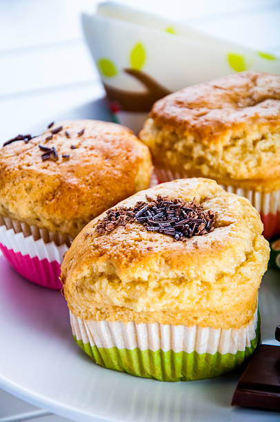istock Home baked and tasty sweets on the blue background 483559943