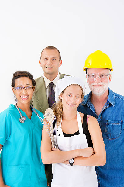 istock Occupation Group, Variety of Multi-Ethnic Diversity Workers and Professions 483561382