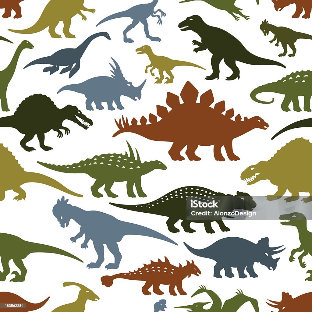 Ilustración de Patrón De Dinosaurios y más Vectores Libres de Derechos de  Dinosaurio - Dinosaurio, Patrones visuales, Vector - iStock