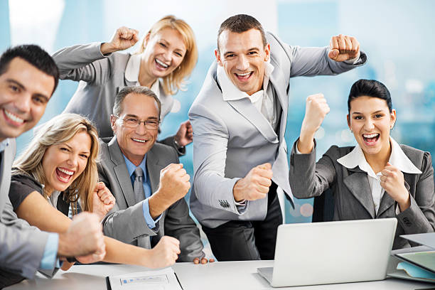 istock Successful group of business people. 483562989