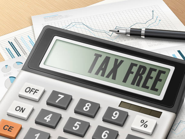 istock calculator with the word tax free 483563384