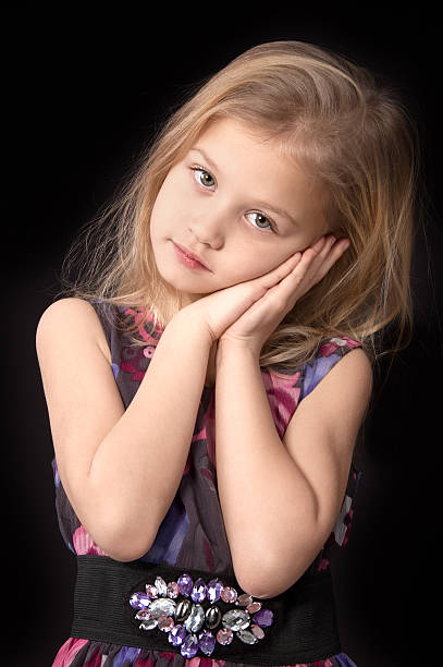 istock Six year old blonde girl 483565053