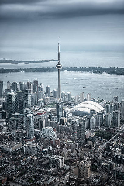 istock Toronto city aerial view 483571189