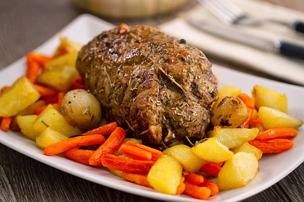 istock Roast Beef with Potatoes and Carrots 483571239