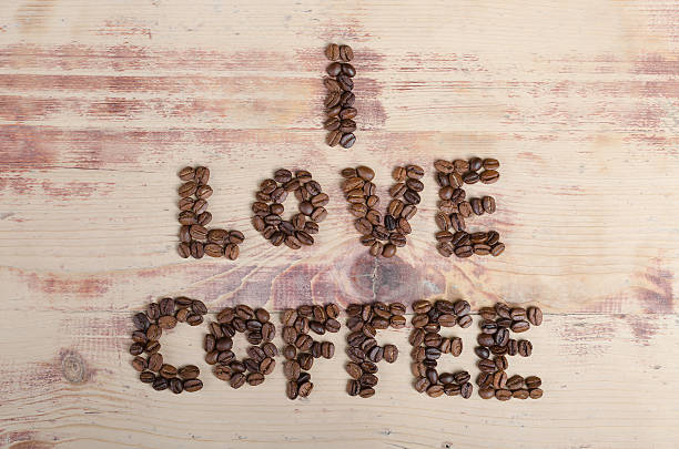 istock Inscription I love coffee 483571297