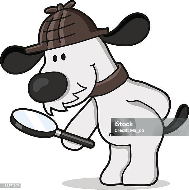 Hund Als Sherlock Holmes Tracker Stock Vektor Art und mehr Bilder von Detektiv - Detektiv, Sherlock Holmes, Hund