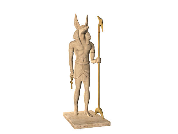 istock Illustrated Statue of Egyptian God Anubis 483571551