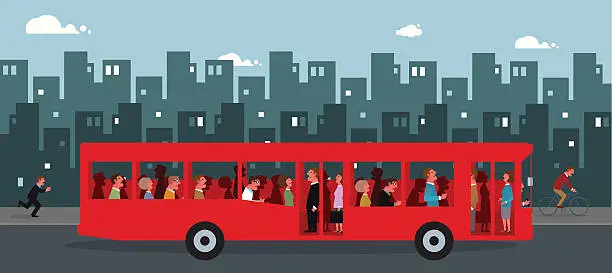 Vector illustration of Rush Hour