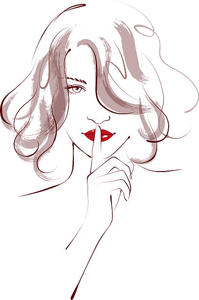 illustrations, cliparts, dessins animés et icônes de ne pas parler - whispering finger on lips secrecy silence