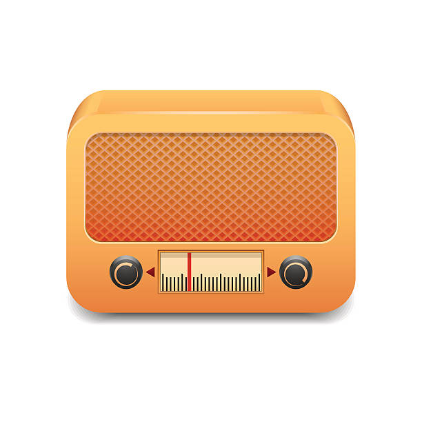 istock Vintage wooden radio 483574387
