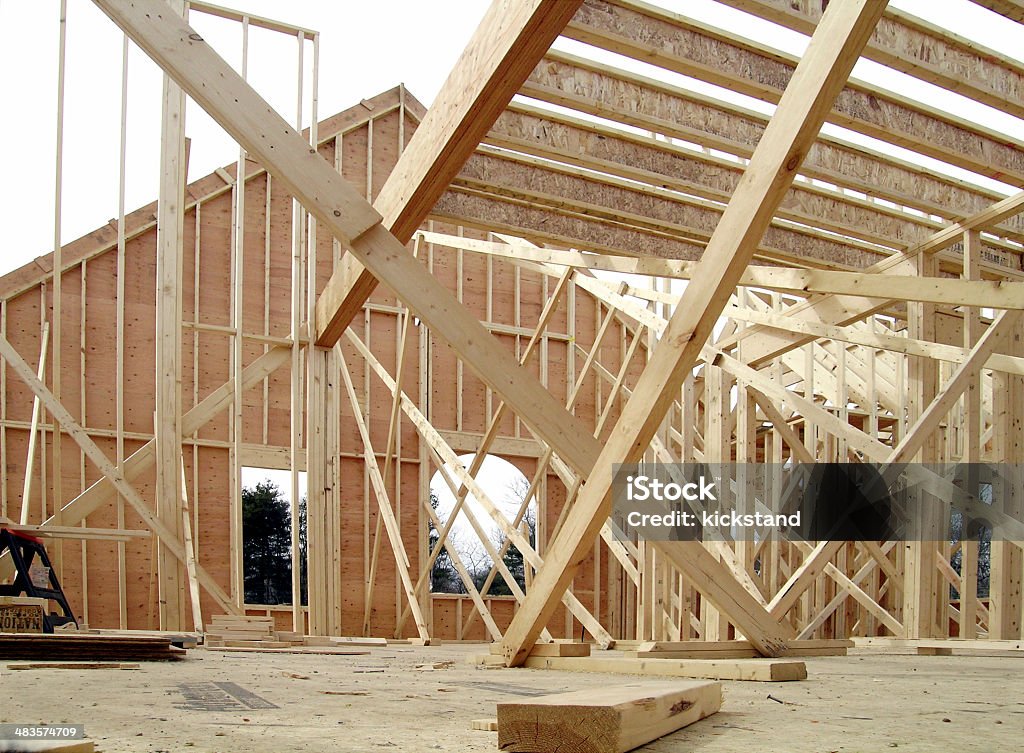 Casa em construção - Royalty-free Armação de Construção Foto de stock