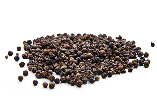 istock Black pepper  isolated on the white background 483575555
