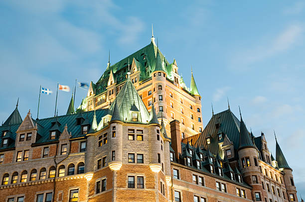 istock Quebec City landmark - hotel Chateau Frontenac 483576373