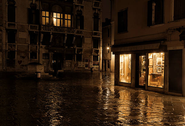 Venice at Night stock photo