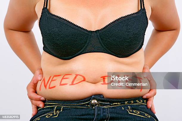 Necessidade De Dieta - Fotografias de stock e mais imagens de Abdómen Humano - Abdómen Humano, Adulto, Alimentação Não-saudável
