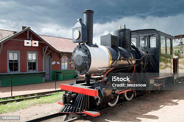 Narrow Gauge Steam Engine Train Stock Photo - Download Image Now - Burning, Cloud - Sky, Coal