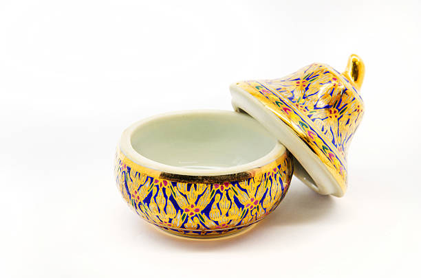 istock Thailand golden handcraft bowl 483583443