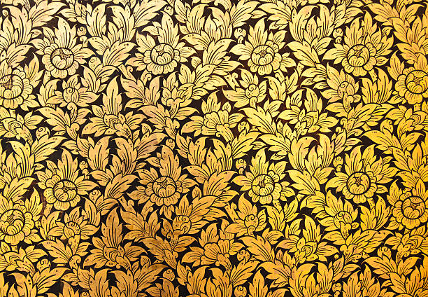 istock Mural painting on the wall in temple,Thailand 483584997