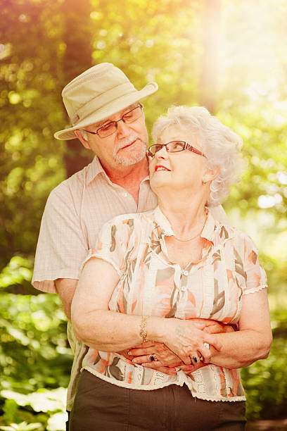 istock Senior outdoor romance 483585477