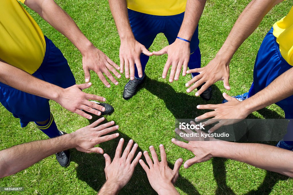 Kreis der Hände team - Lizenzfrei Mandala Stock-Foto