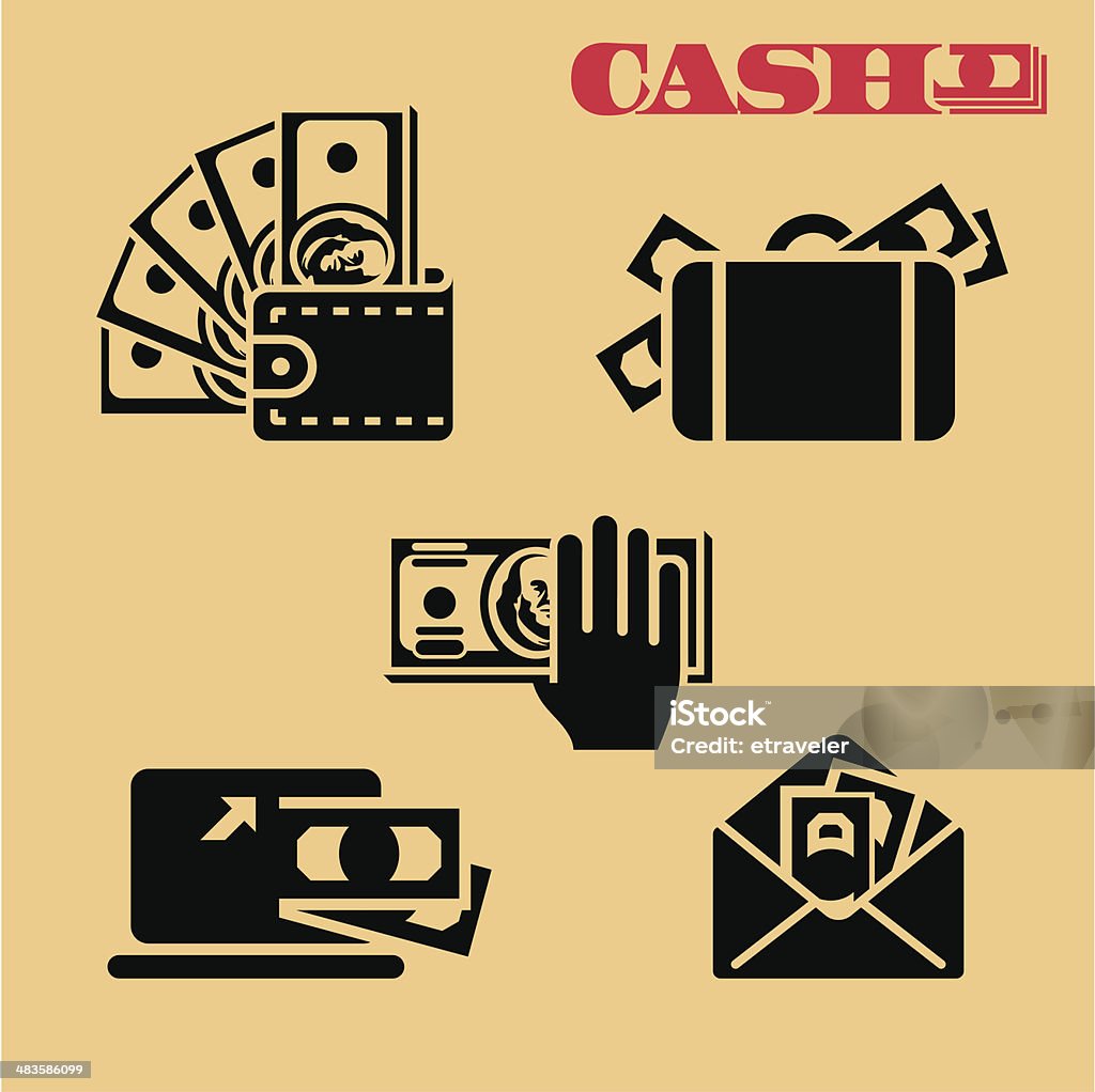 Money icons. Cash. Set of money icons. Vector illustration Adult stock vector