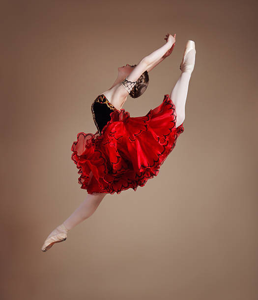 salto ballerina - ballet dress studio shot costume fotografías e imágenes de stock