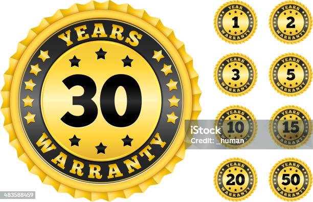 Vetores de Garantia De Rótulos e mais imagens de 20-24 Anos - 20-24 Anos, 50-54 anos, Distintivo