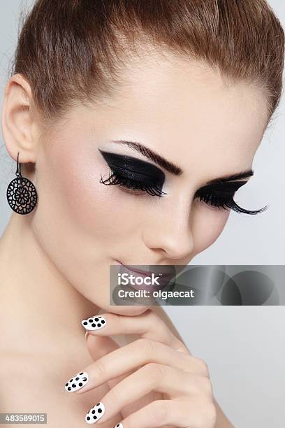 Makeup And Manicure Stock Photo - Download Image Now - 1960-1969, Adult, Arts Culture and Entertainment