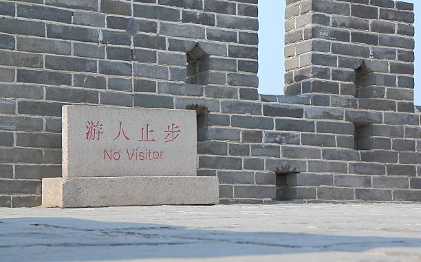 istock No Visitor sign at Great Wall of China 483589347