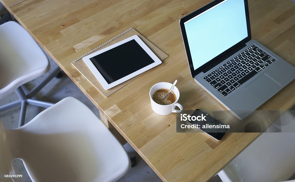 Ainda-vida na mesa de um empresário - Foto de stock de Agenda Eletrônica royalty-free