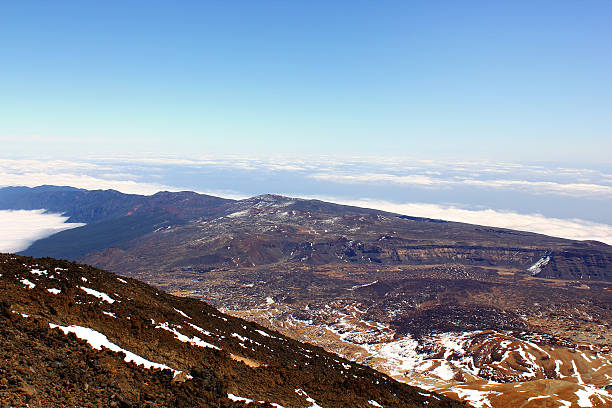 istock Clouds and mountains  view near Teide volcano 483591830