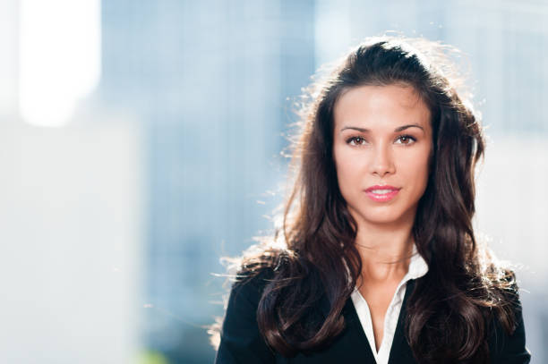istock Pretty Young Business Woman Downtown 483592380