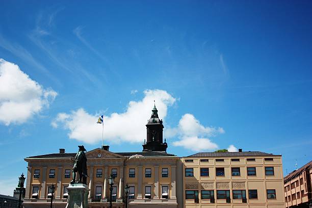istock City Hall and Gustav Adolf under blue sky in Gothenburg 483594986