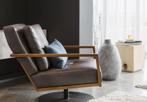 istock Armchair in modern living room 483599039