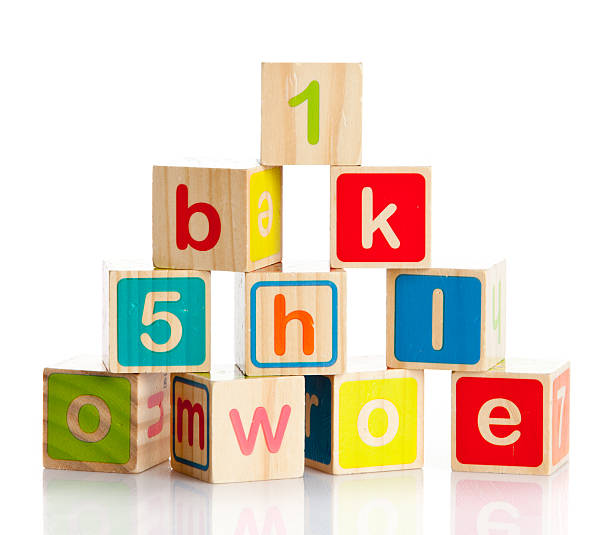 istock wooden toy cubes with letters. 483614207